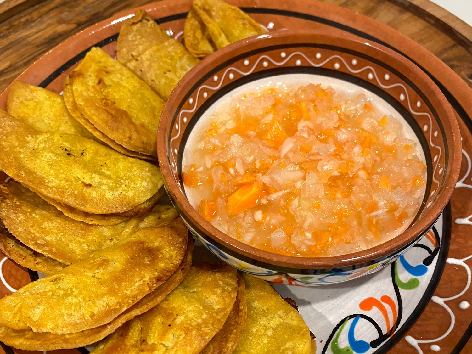 🌶️ Crispy Quesadillas with Chile Criollo
