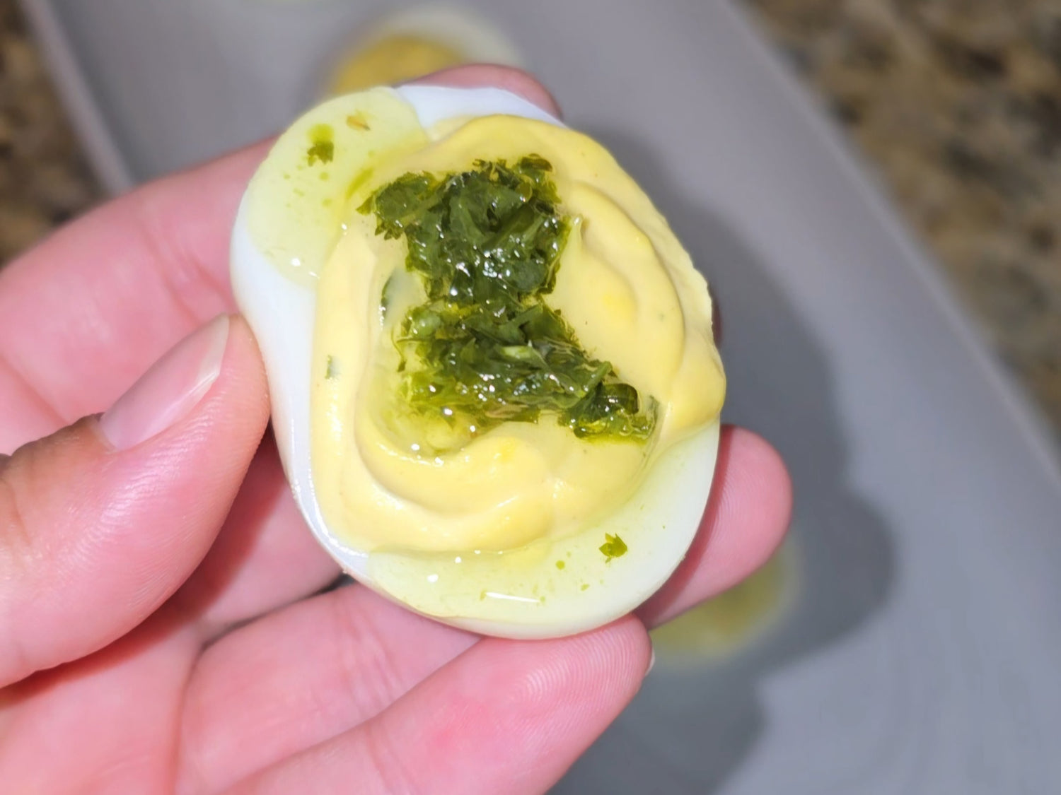 🥚 Chimichurri Deviled Eggs