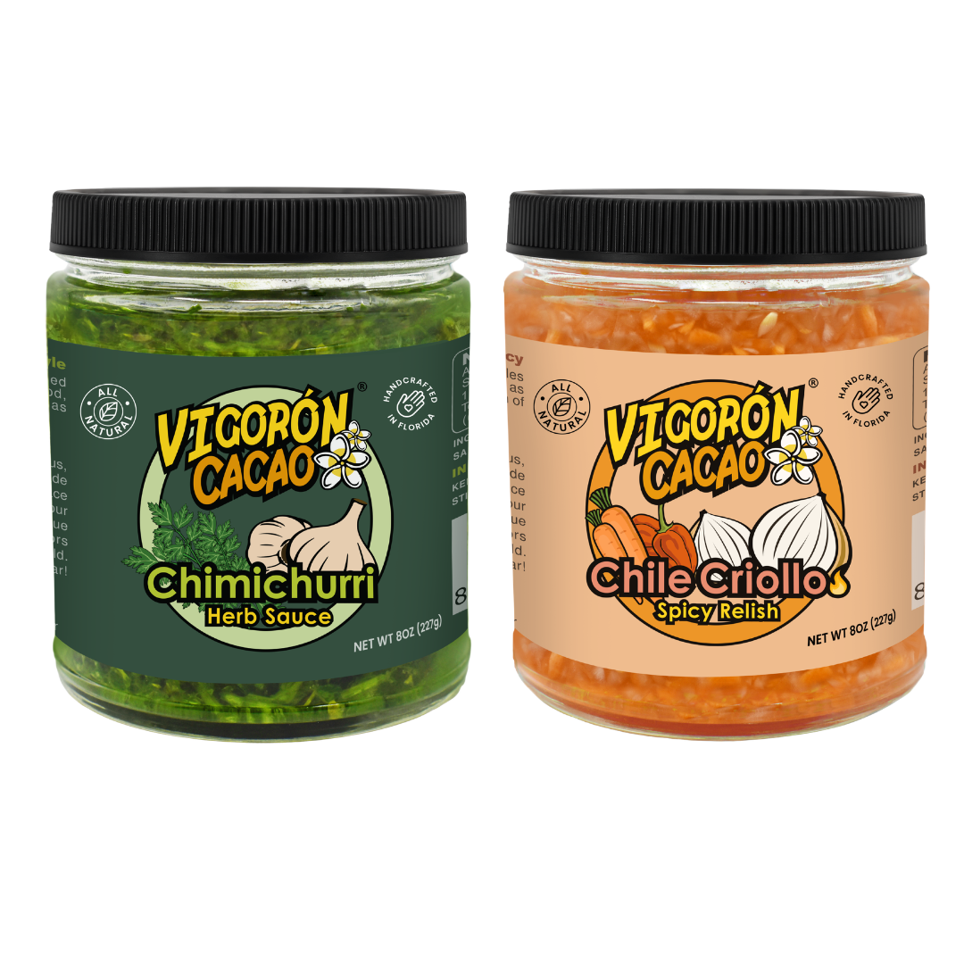 Chimichurri & Chile Criollo Sauce Combo (8oz) | Vigoron Cacao