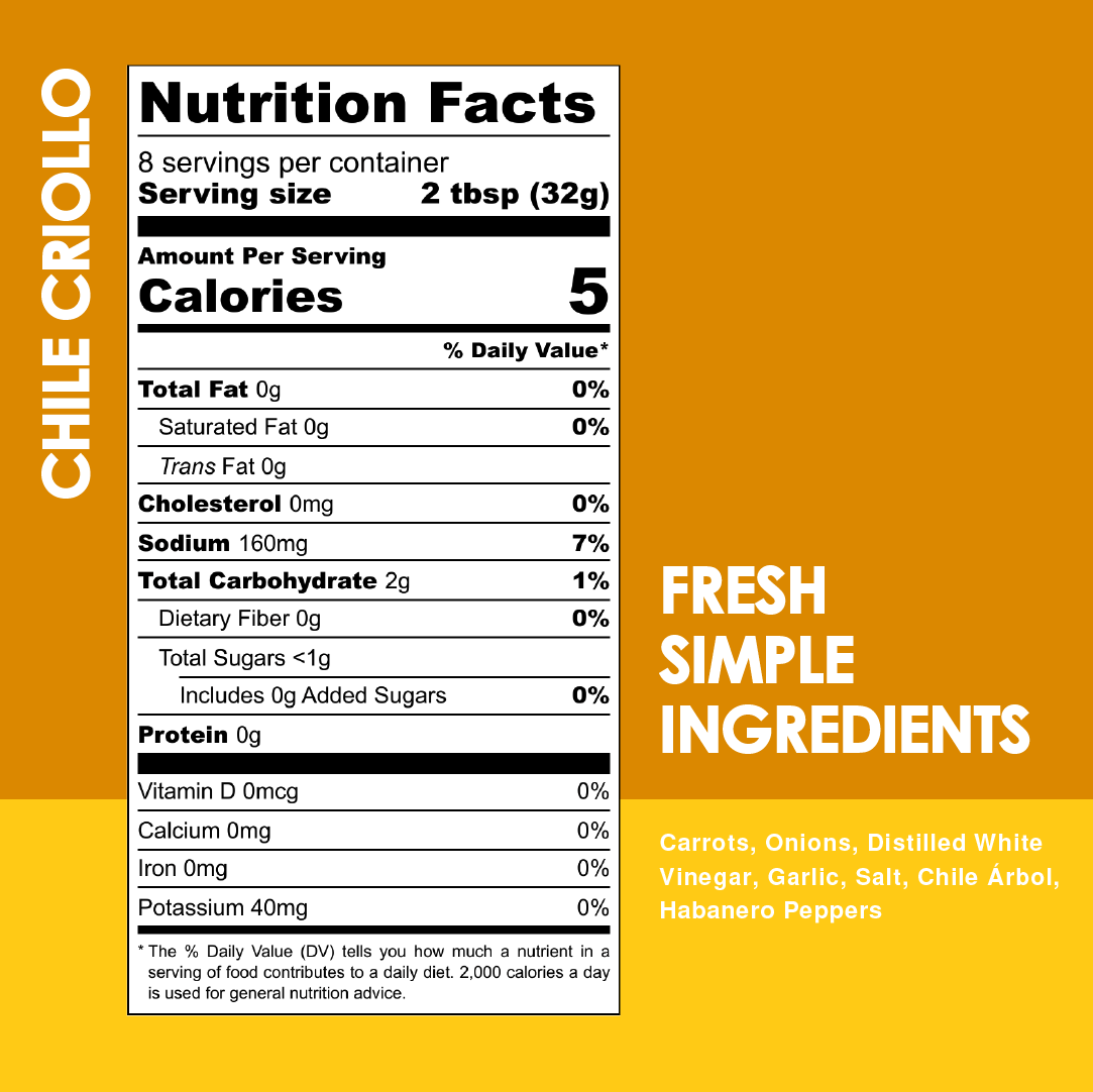 Chile Criollo Spicy Relish (9oz) Chile Criollo Spicy Relish (9oz)