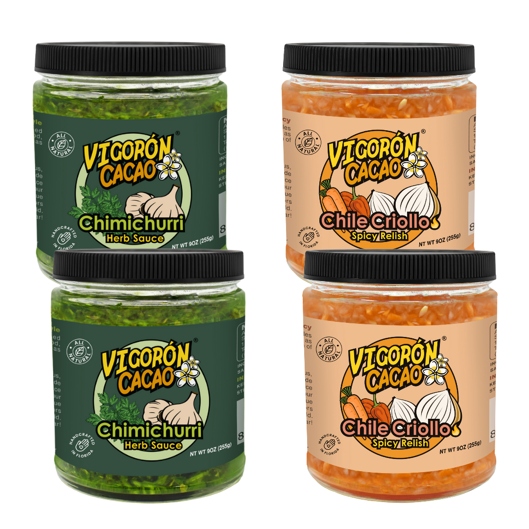 Chimichurri & Chile Criollo by the Case - 12 Jars (9oz) Chimichurri & Chile Criollo by the Case - 12 Jars (9oz)