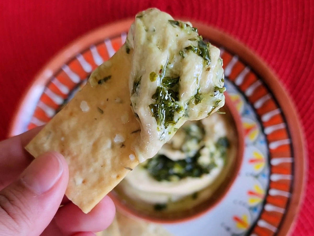 🌿 Chimichurri Hummus Dip
