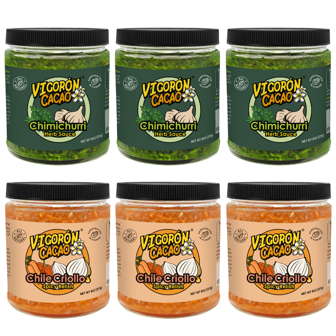 Chimichurri & Chile Criollo Sauce Half Case - 6 Jars (8oz)