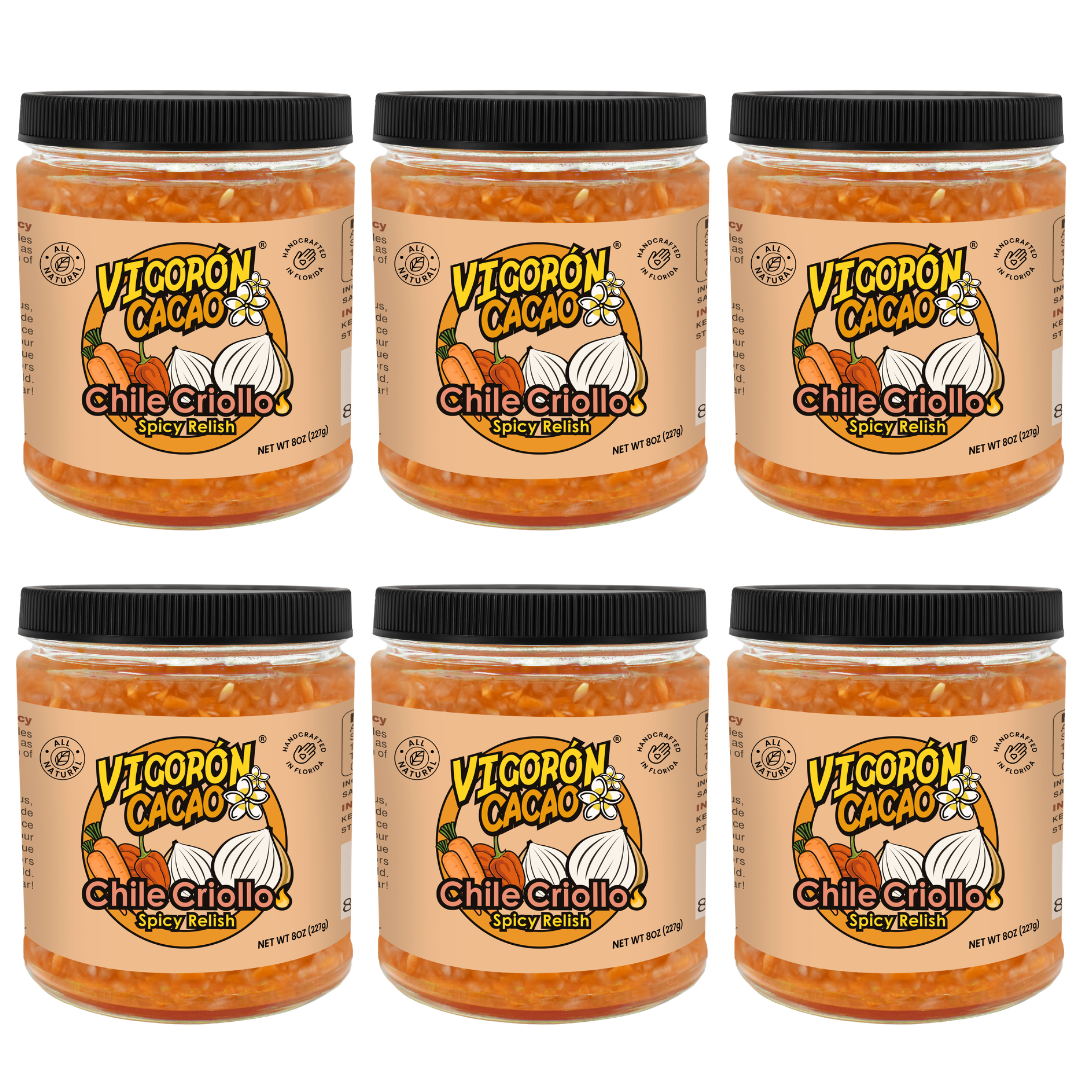 Chile Criollo Spicy Relish Half Case - 6  Jars (8oz)