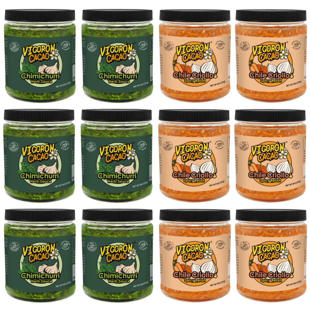 Chimichurri & Chile Criollo Sauce Case - 12 Jars (8oz)
