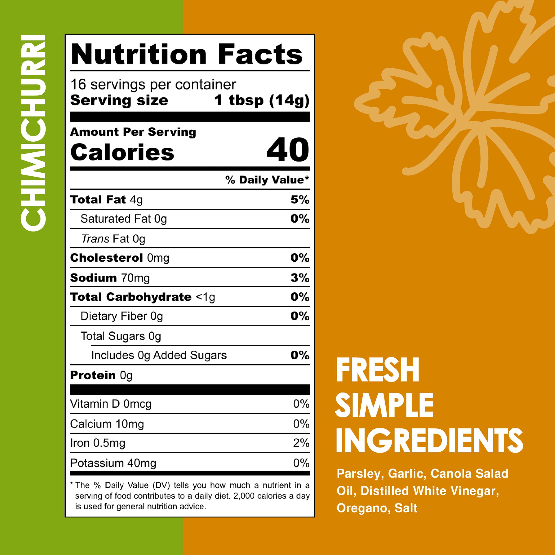 Fresh Chimichurri Herb Sauce (8oz)