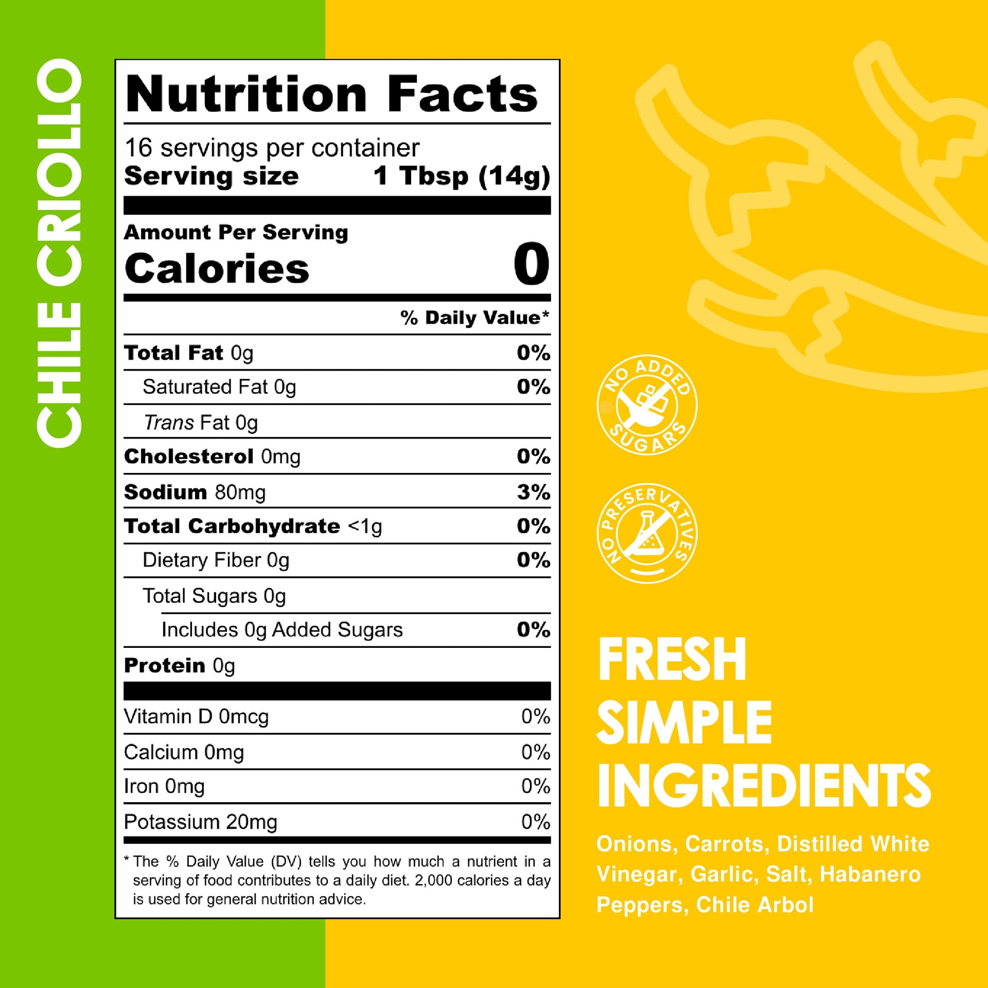 Chile Criollo Spicy Relish (8oz)