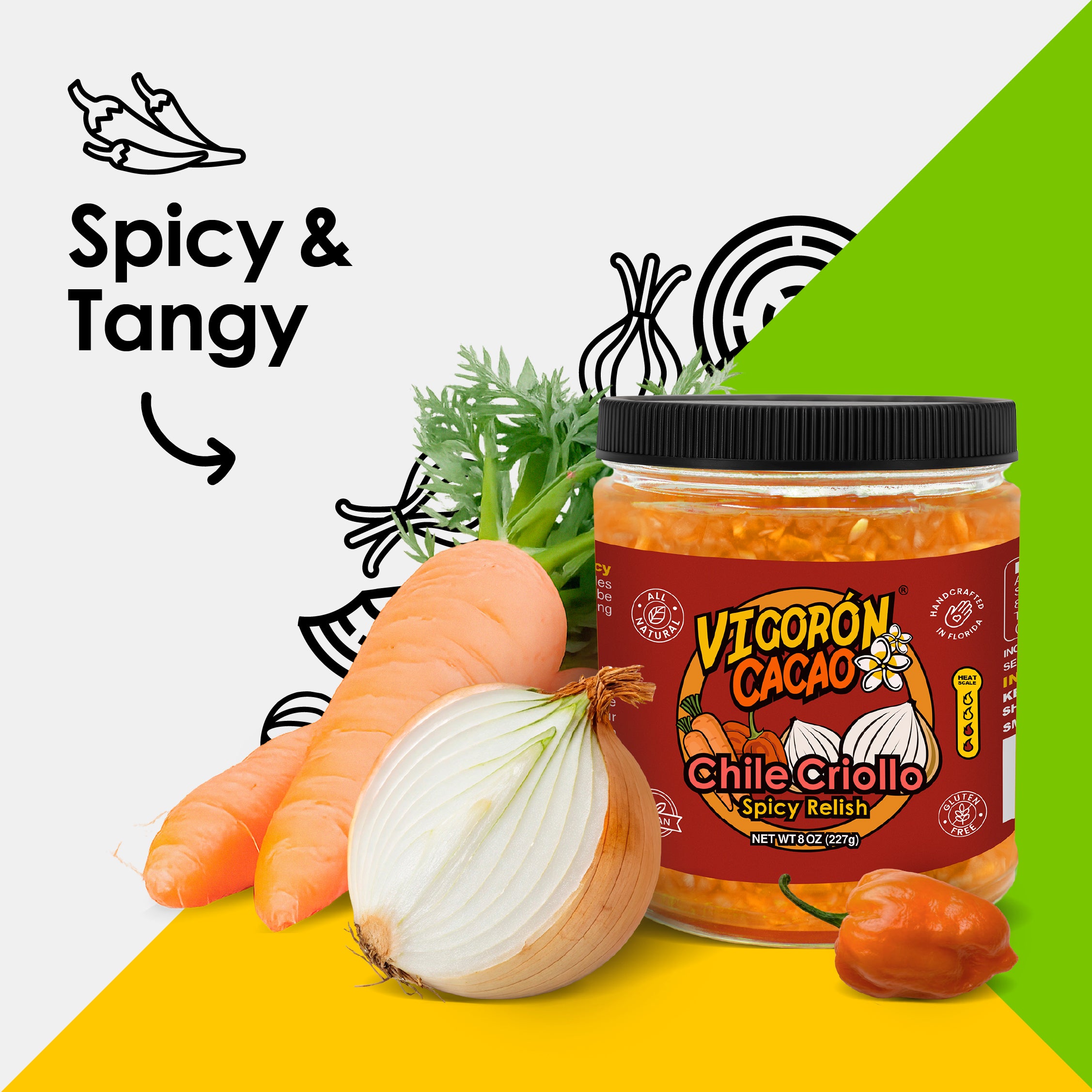 Chile Criollo Spicy Relish (8oz) | Vigoron Cacao Foods – Vigorón